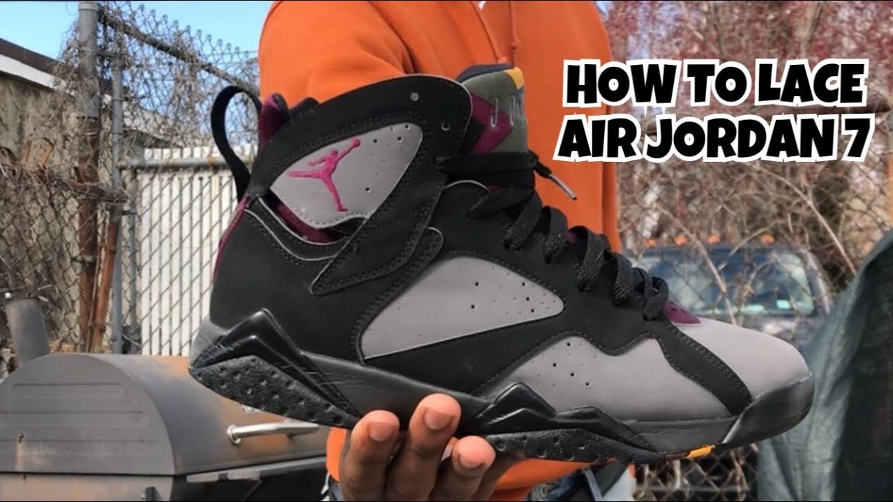 how to lace up jordan 7