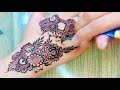 Very beautiful stylish back hand mahndi design | back hand mahndi taturial step by step