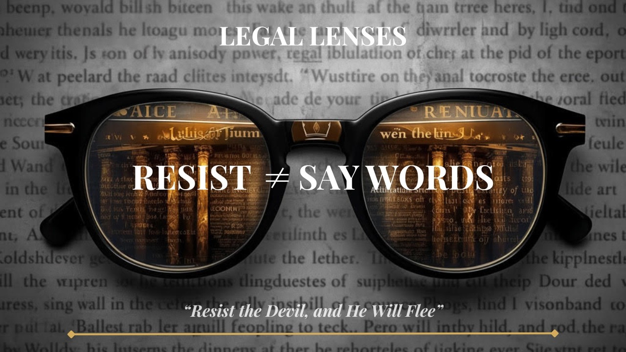 Legal Lenses #13 - Resist the Devil, and He Will Flee