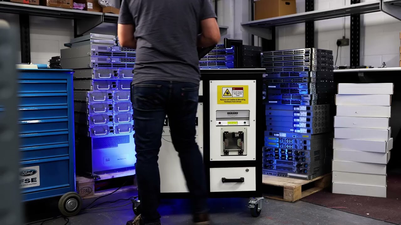 AT-RACK Mobile Destruction System  – Onsite Data Destruction Solution!