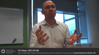 Rob Nixon interviews Tim Reed (CEO, MYOB) about Cloud Accounting