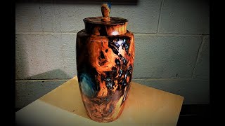 Woodturning - Planet X (Earth Like Birch Vessel)