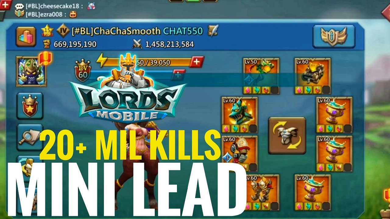 MINI LEAD ACTION! 20+ MILLION KILLS GAINED - Lords Mobile - YouTube