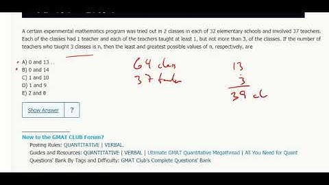 Statistics 20- A certain experimental mathematics program was tried out in 2 classes in each of...