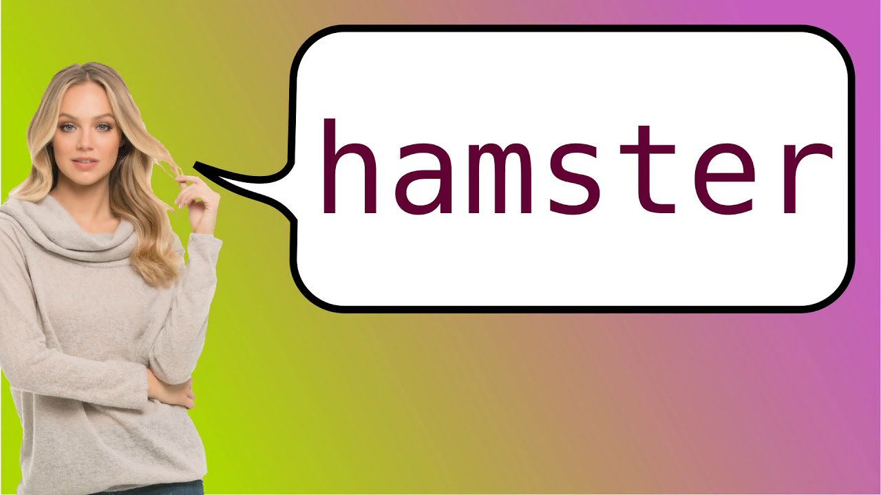 How To Say 'Hamster' In French? - Youtube
