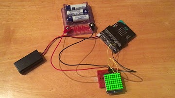 Adafruit 8x8 LED matrix I2C backpack with BBC micro:bit