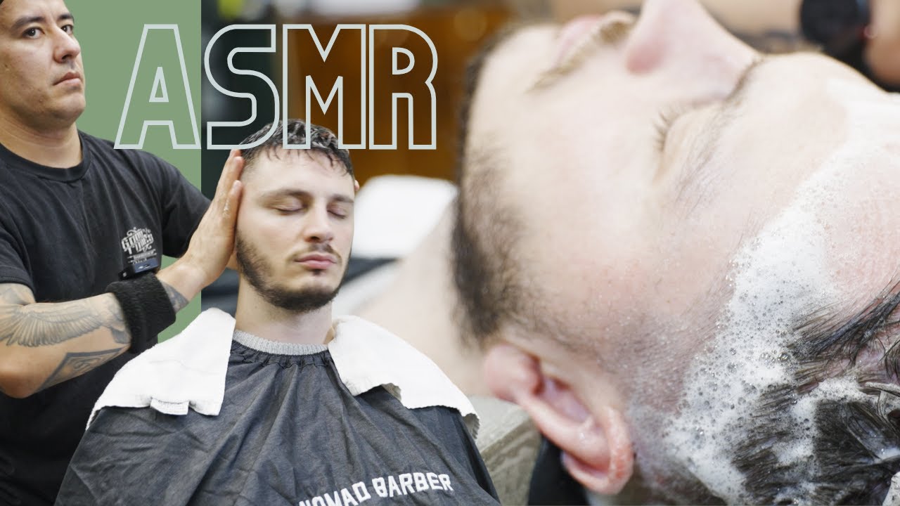 Soothing ASMR Head Massage - normal day at the Barbershop! London