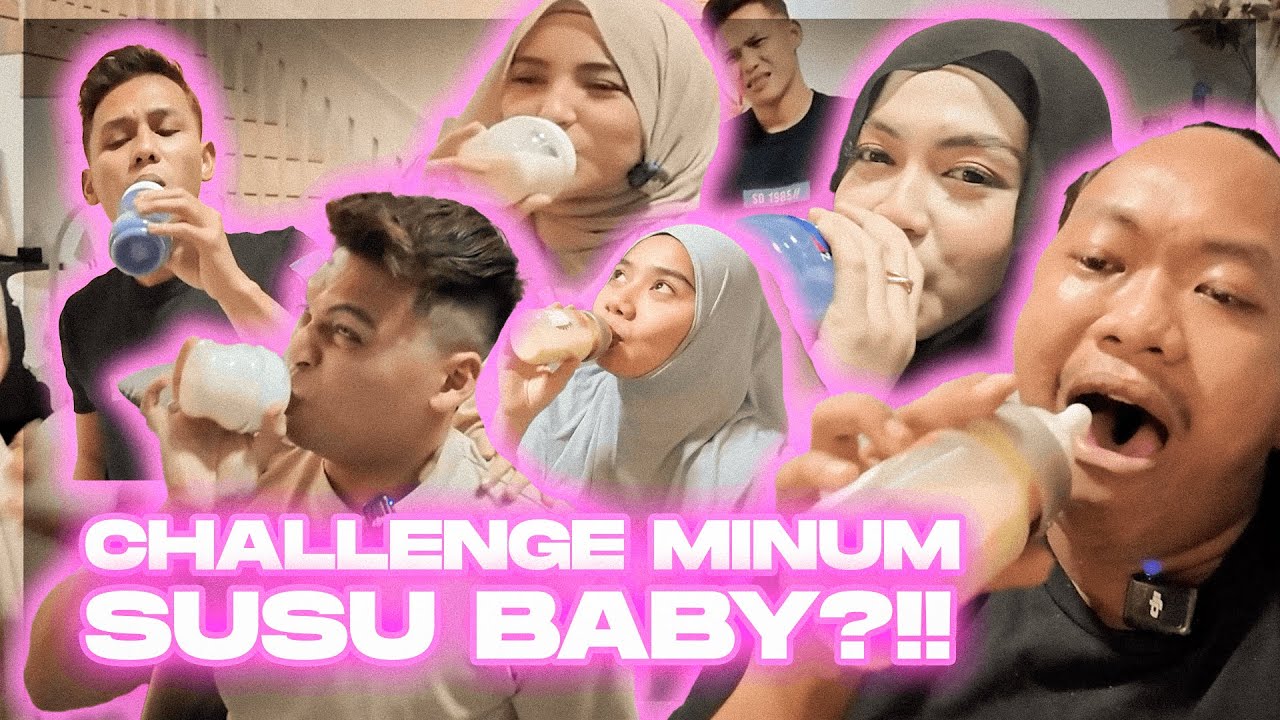 CHALLENGE SEJIRAN MINUM SUSU BABY !! REACTION SEMUA BUAT TERKEJUT !! SUSU APA NI!??