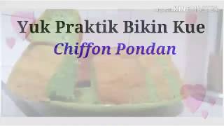 Cara Membuat Chiffon Pondan Untuk Pemula #chiffon #Pondan #Kue