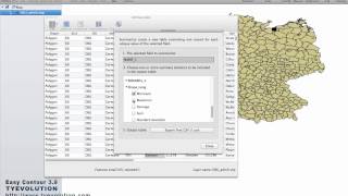 EasyContour:Attribute table summarize