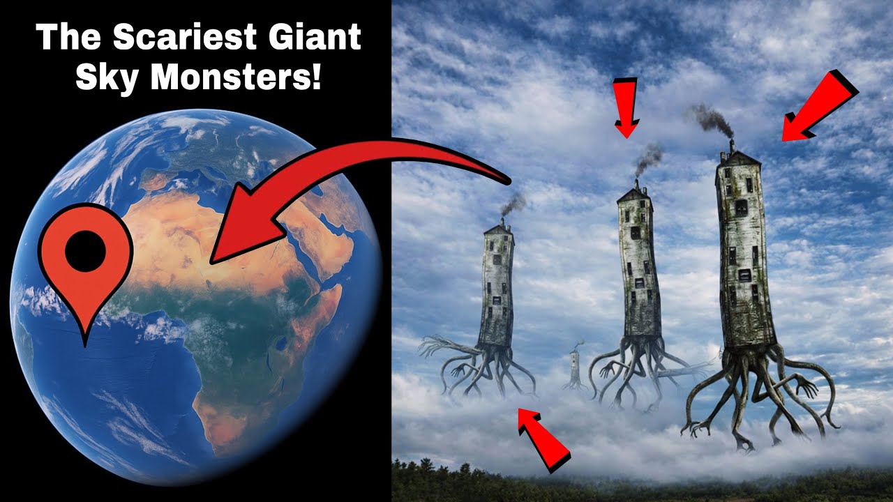 🔥I Found Creepy Giants Sky Monsters On Google Earth 🌎!