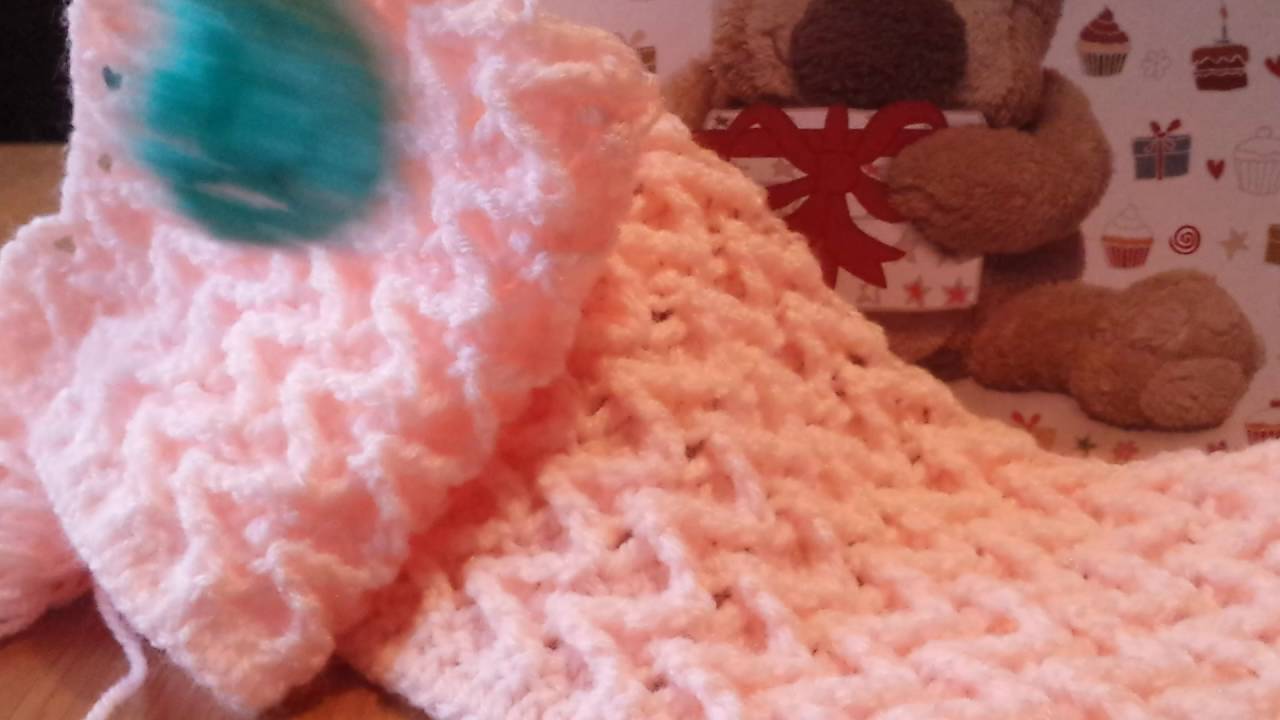 ponto croche [41] para mantas  com Maria helena