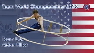 Aidan Elliot Team World Championships Junior 2023 in Gymwheel Team USA Spiral