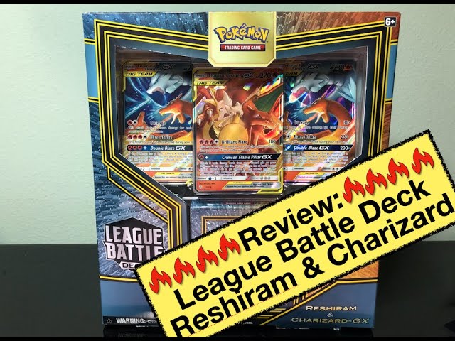 Reshiram & Charizard-gx League Battle Deck (unboxing) - Pokemon TCG 