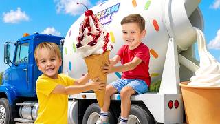 Kids learn how to make different Ice Cream with Vlad and Niki