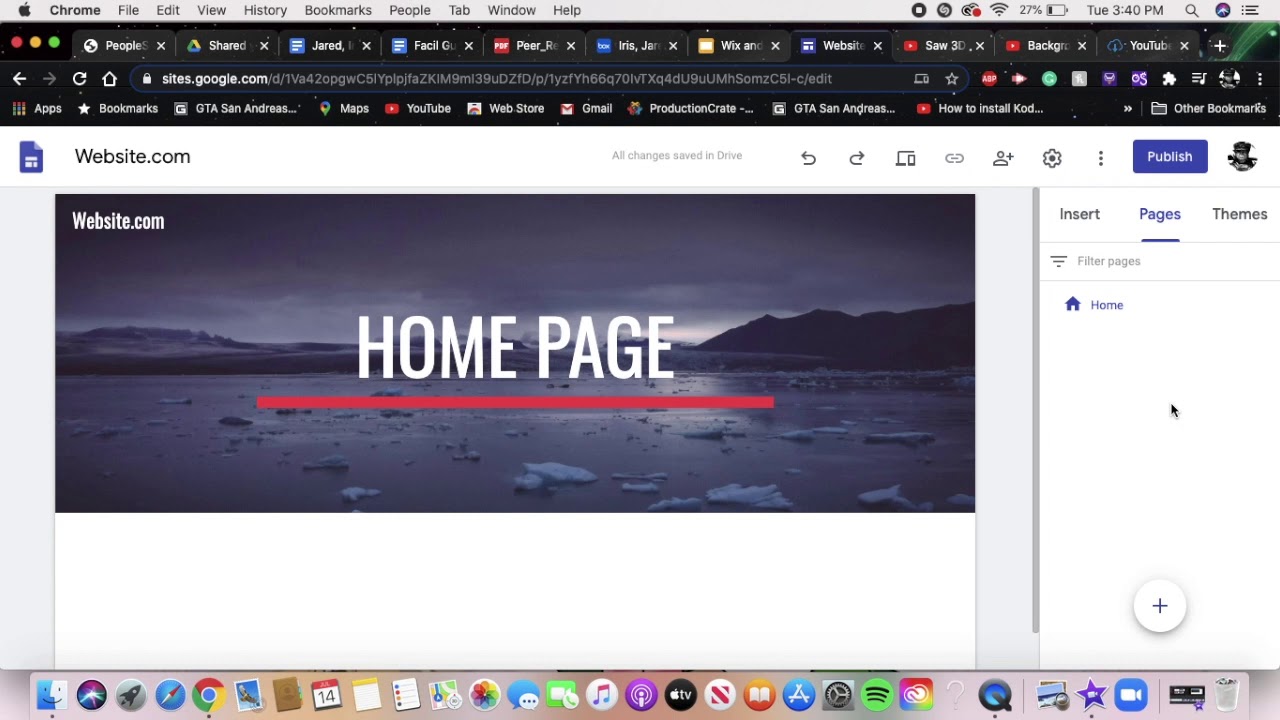 Google sites Basic tutorial - YouTube