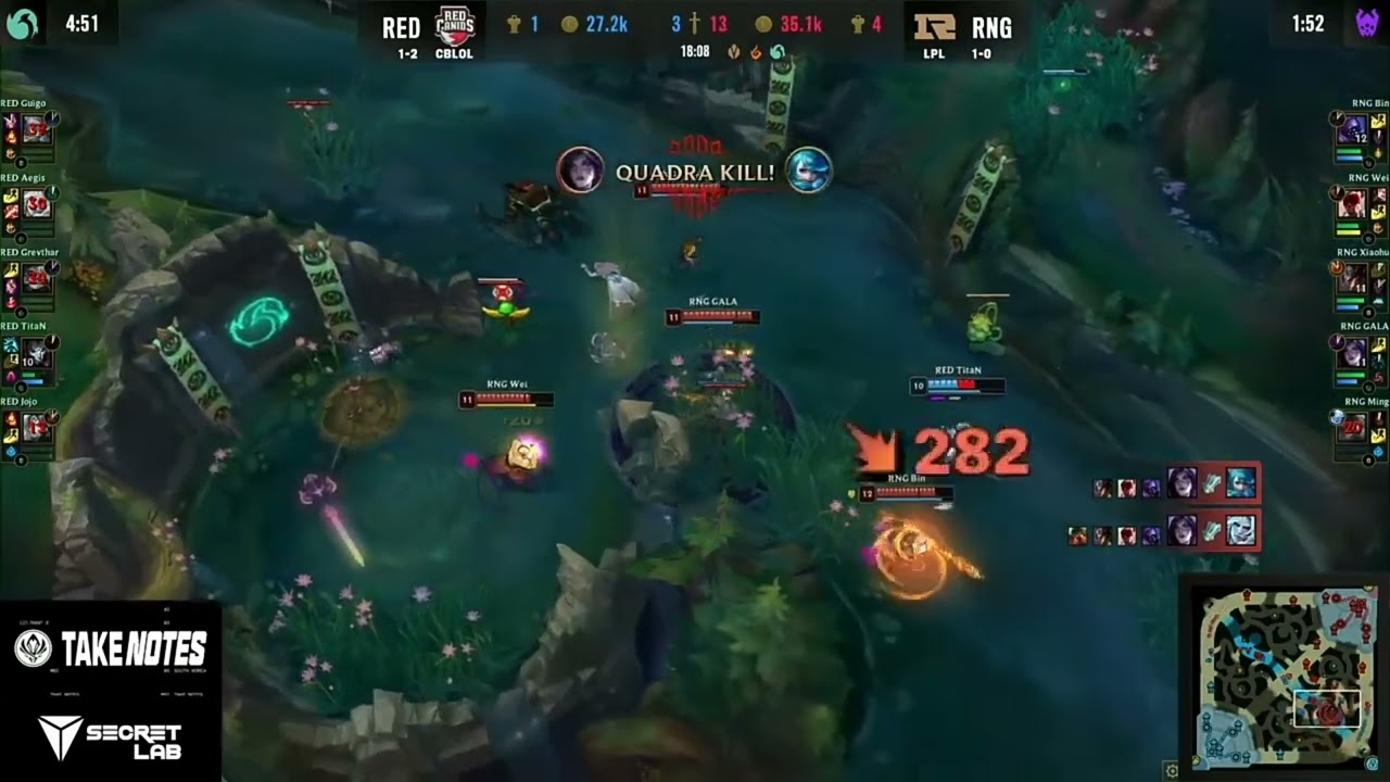 MSI RNG Gala Pentakill Kai'sa (RNG vs RED)