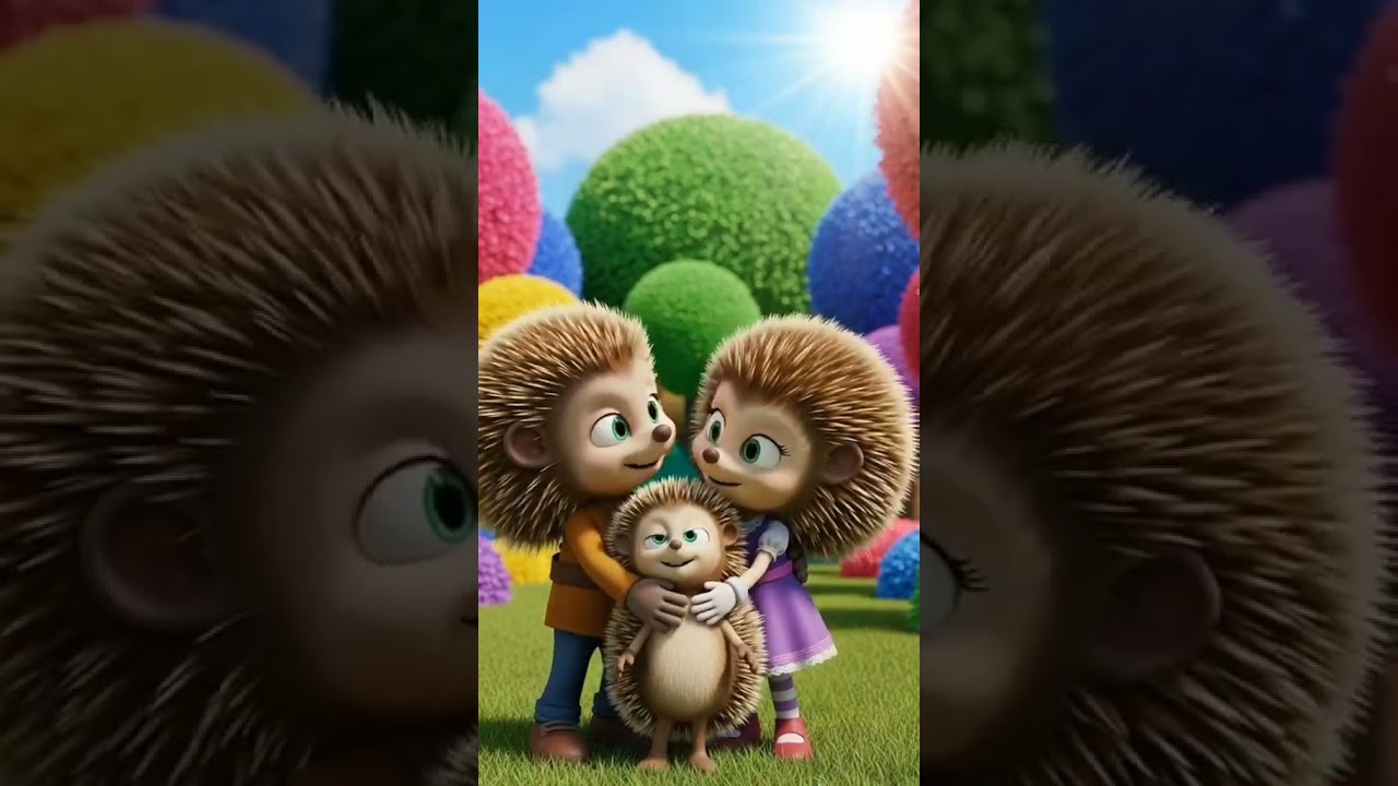 🌈keluarga landak lucu ini mengajarkan arti cinta &kebersamaan💖🦔 