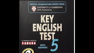Listening A2 , KET 5, Test 3 , Part 5