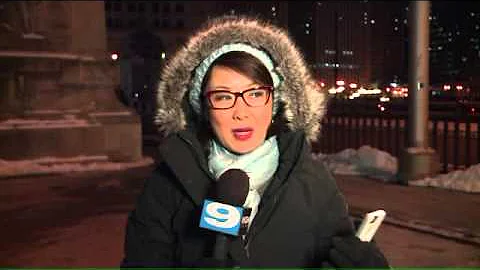 WGN reporter Nancy Loo gives the best cold weather report youll ever hear