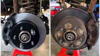 The ULTIMATE Jeep TJ Brake Job - Black Magic Brake Pads! Rotor and Caliper Replacement!