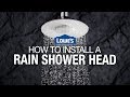 How to Install a Rain Shower Head