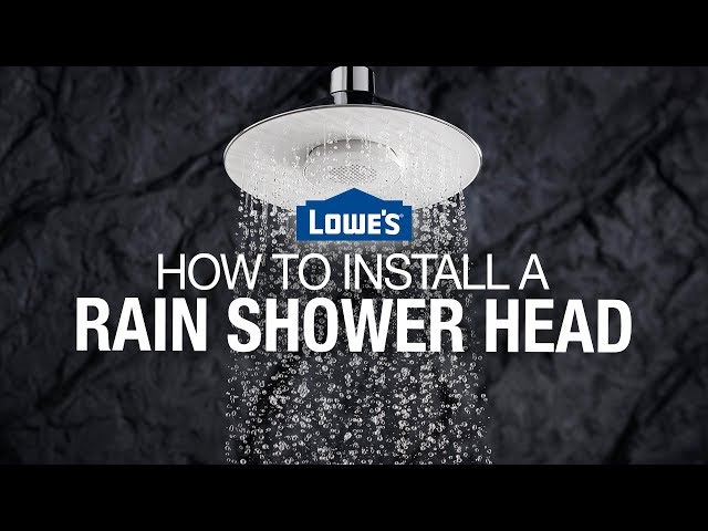 How To Install A Rain Shower Head You