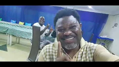 Yomi Fashlanso the Legend Nollywood Actor with Amb/Actor Dare Adesuyi in Abeokuta During Yomi Fabiyi