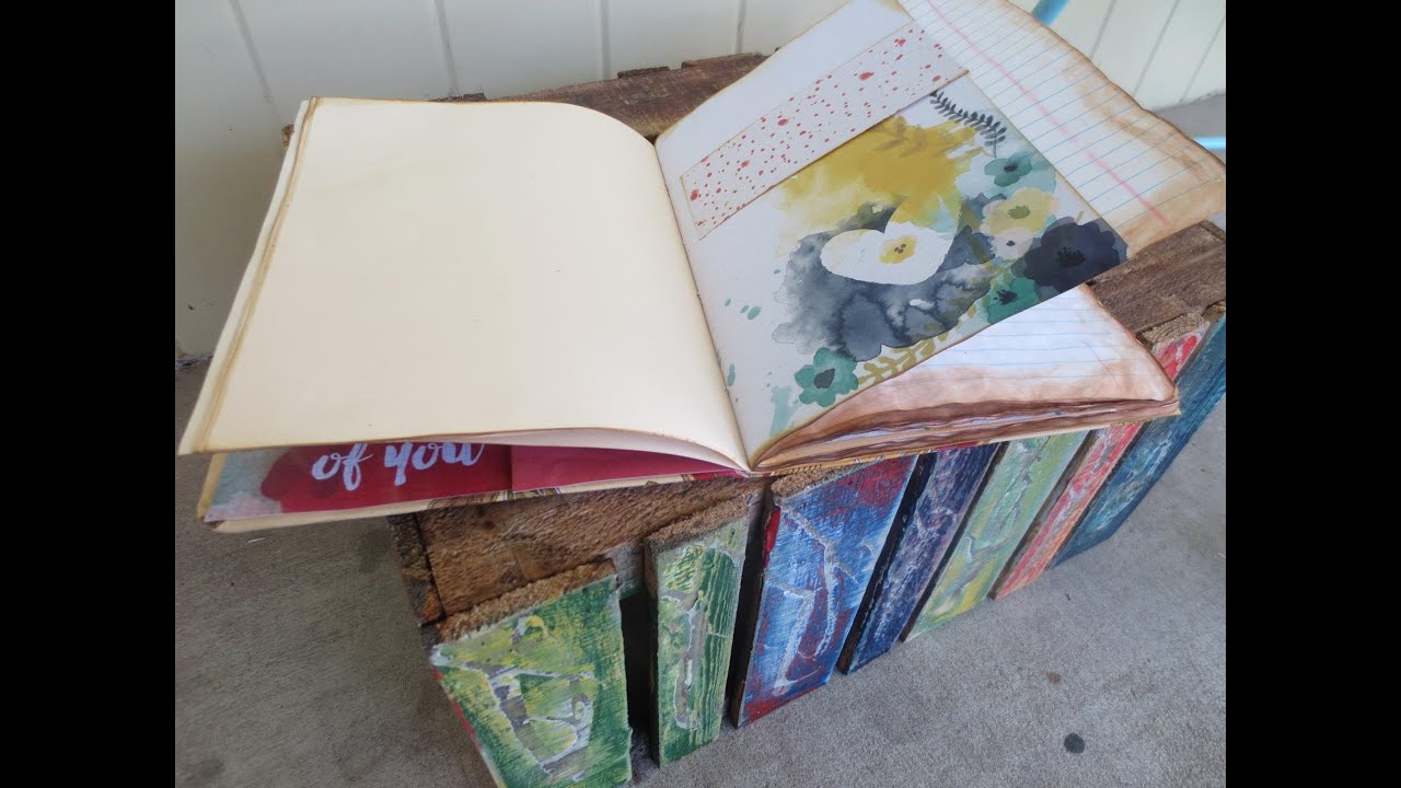 PROCESS VIDEO|| From Composition Book to Shabby Chic Journal