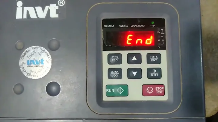 Resolving INVT VFD Inverter "END" Fault - Your Complete Guide to Troubleshooting and Fixing!