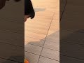 Self-leveling deck floor