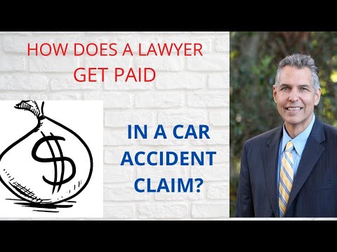 How does a lawyer get paid in car accident claims?