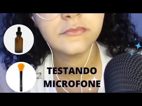 ASMR -TESTANDO MICROFONE NOVO JUNTO COM VOCÊS - FIFINE K678- VÁRIOS TRIGGERS