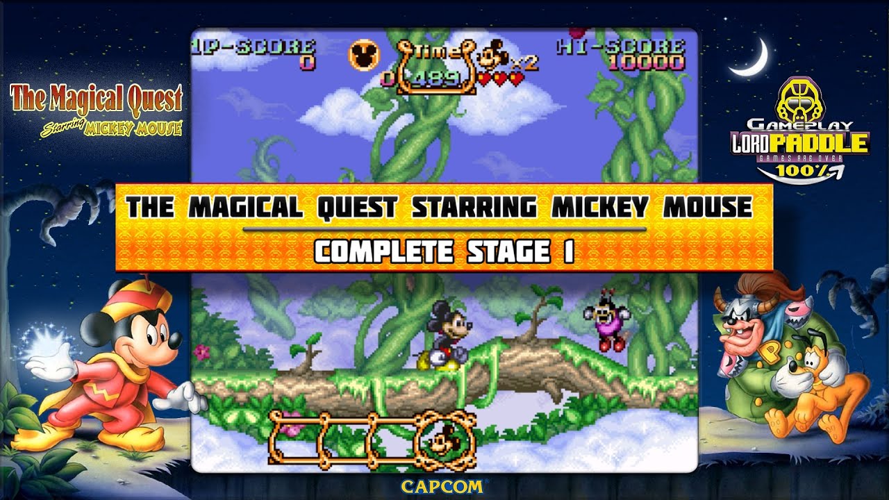 The Magical Quest Starring Mickey Mouse - Level 1 (SNES) - Gameplay 100