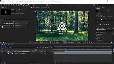 Create a composition with multiple layers | Adobe After Effects CC tutorials for beginners