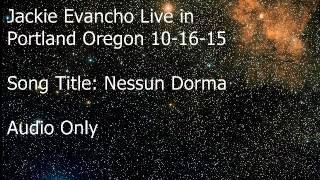 Jackie Evancho  Live in Portland Oregon 10-16-15  Nessun Dorma