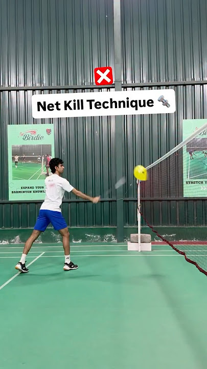 Net S-Kill Technique ✅ #badminton