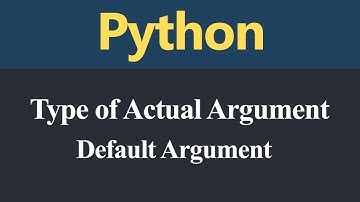 Default Argument in Python (Hindi)