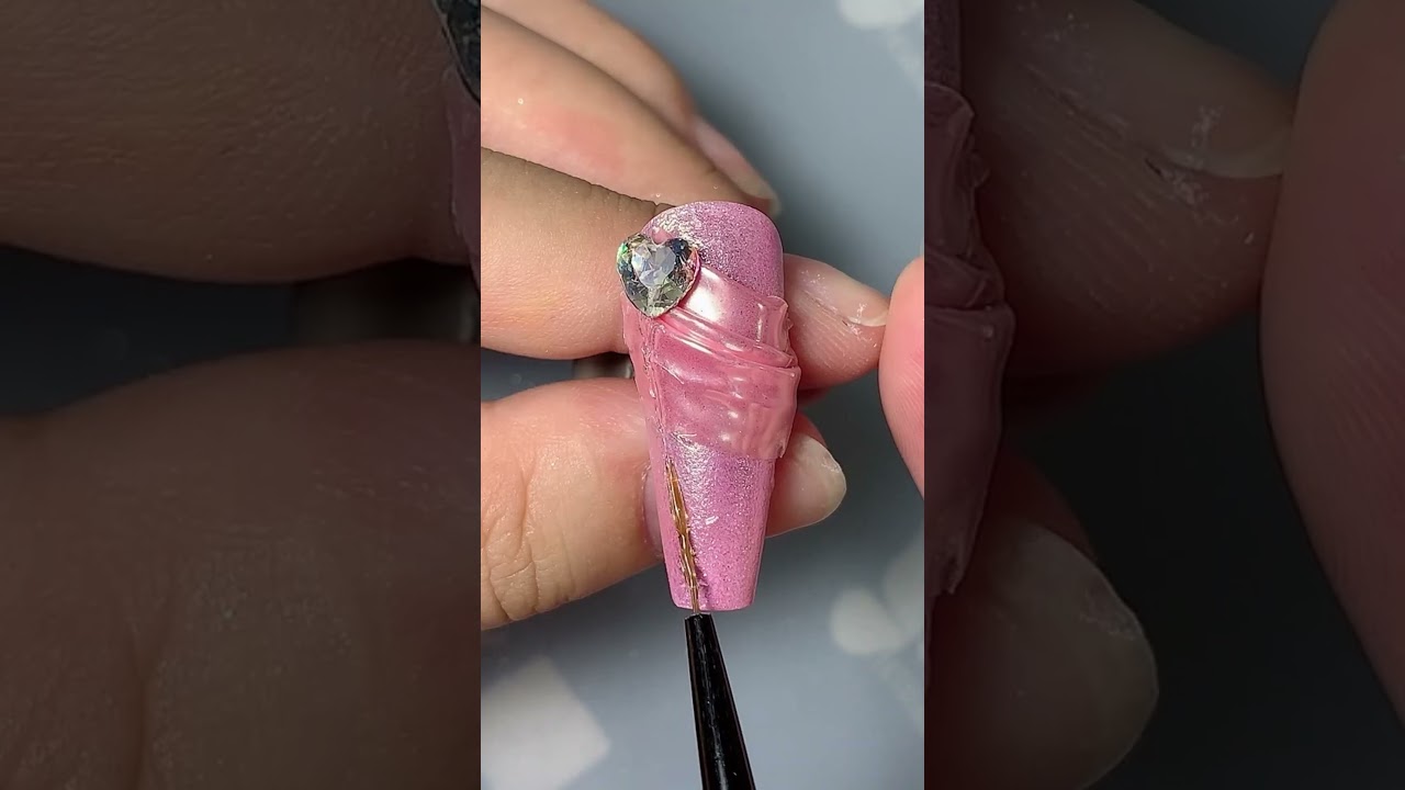 Hema&Tpo Free! &ldquo;Pink Opal Fairy Dream&rdquo; Nail Art &ndash; 3D Gem & Lace Fantasy ✨