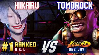 SF6 HIKARU Ranked A K I vs TOMOROCK Dee Jay High Level Gameplay