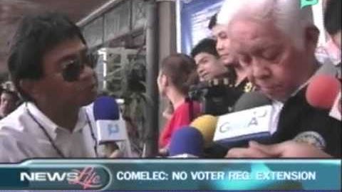 COMELEC: No voter registration extension