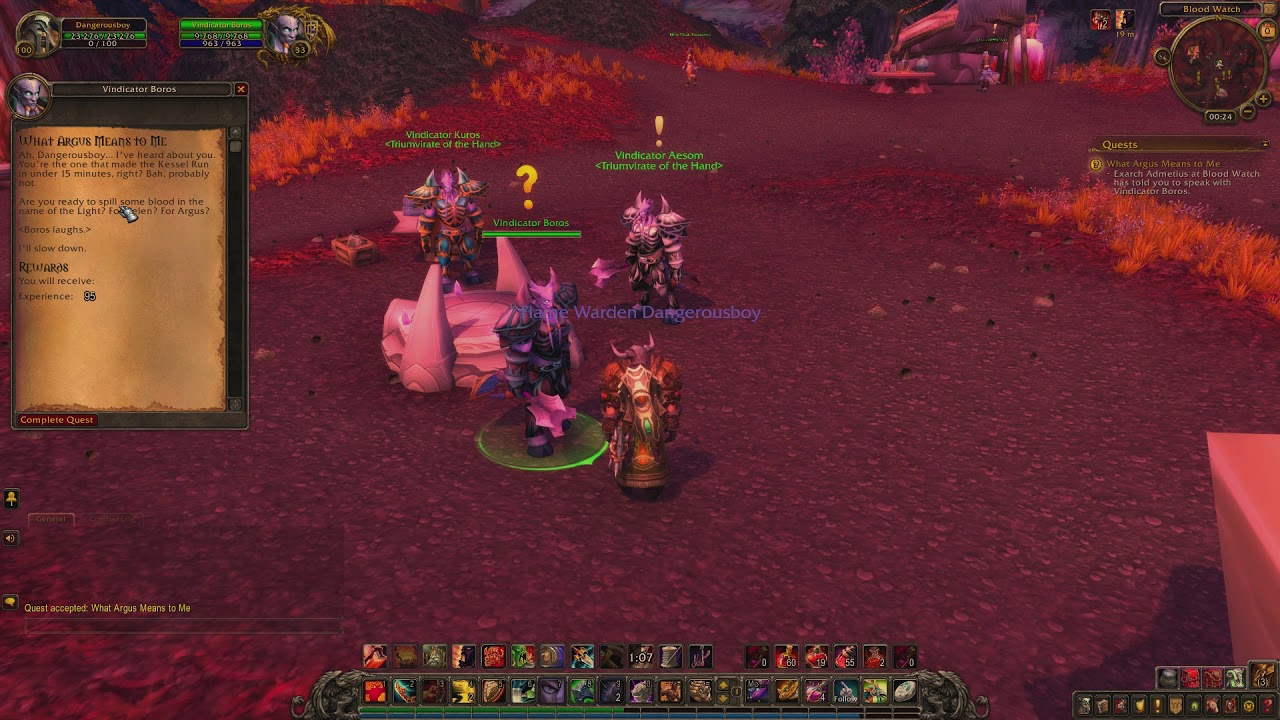 World of Warcraft: What Argus Means to Me - Quest ID 9693 (Gameplay/Walkthrough) - YouTube