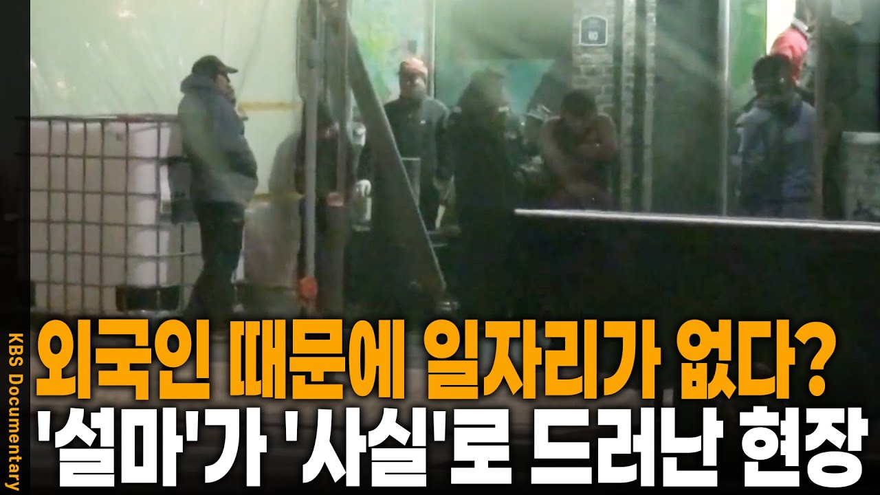 '외국인 없으면 공사가 안 된다?' 일자리 침식과 치안 위협... 외국인 노동자 100만 시대의 그늘 | KBS 20150331 방송