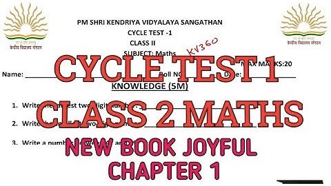 class 2 cycle test 1/maths /kv/kvs /a day at beach/test #ncert #cycletest #class2 #maths @KVS360