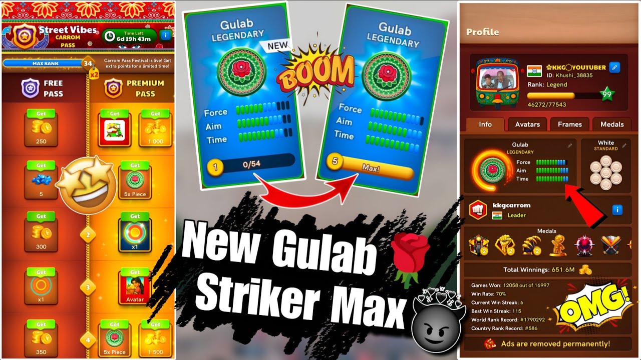 😯New Gulab Legendry Striker Max👿 Don't Miss The End😳 