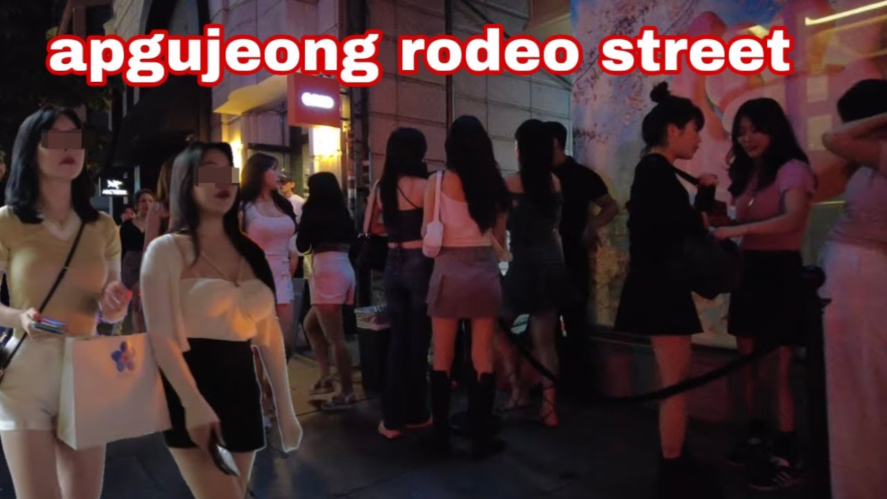 [4K KOREA] apgujeong rodeo is a bustling place for many beautiful girls in Seoul
