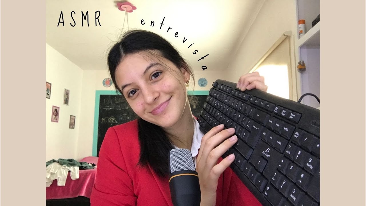 ASMR • entrevista para el trabajo de tus sueños • sonidos con teclado ♡