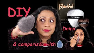 DIY Tati Beauty Blendiful | Less than $2 | Demo \& Comparison with Juno Sponge | PalsLivesLife