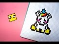 Рисуем по клеточкам- МАЛЕНЬКИЙ ЕДИНОРОГ  (HOW TO DRAW A CUTE UNICORN)PIXEL ART