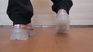 Sockless In My Transparent Boots Sweaty Feet
